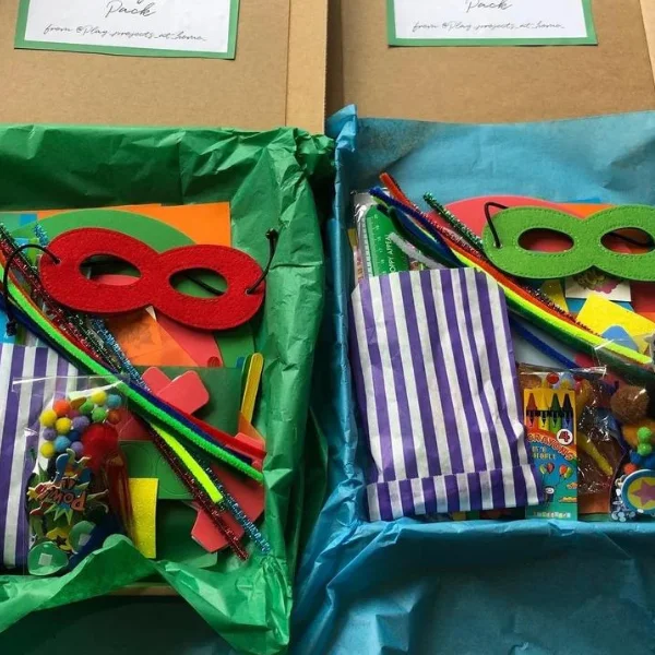 mixed crafts super hero theme
