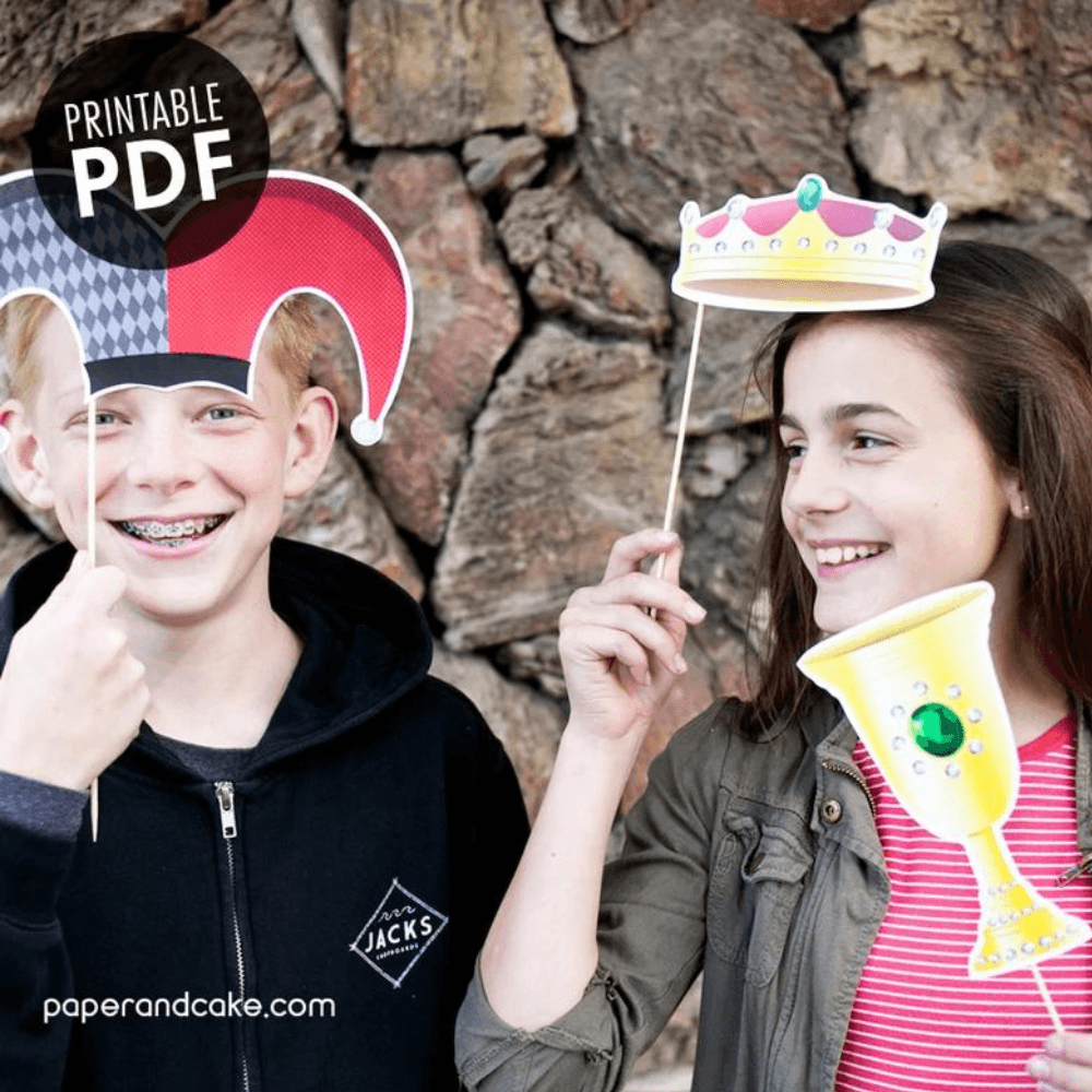 photo props for kids prince party
