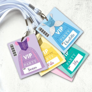 Princess Party Lanyards, Prince Party Lanyards
