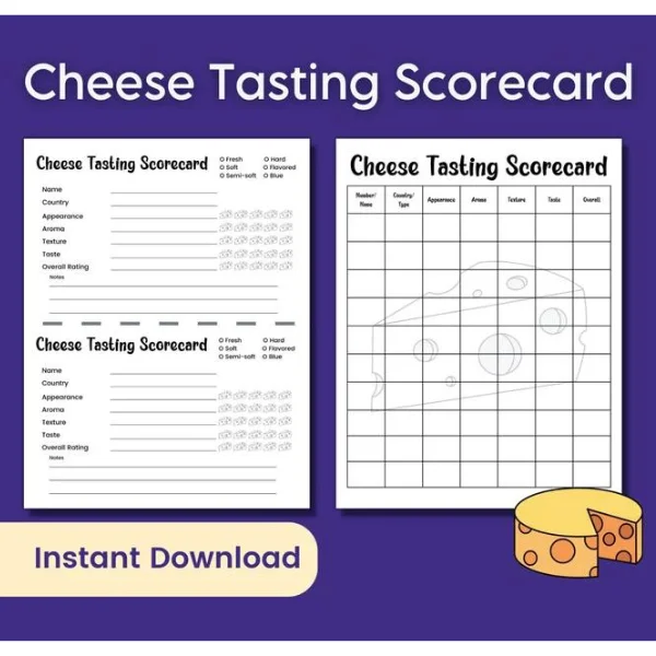 Cheese Tasting Score Card