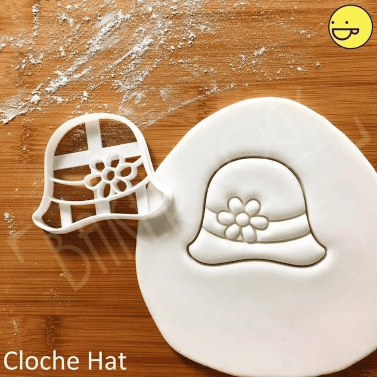 Cloche hat cookie cutter shape