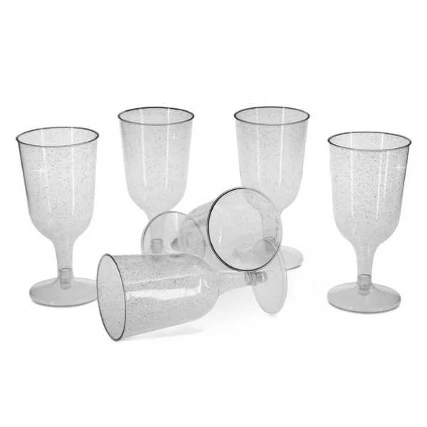 Plastic wine glasses