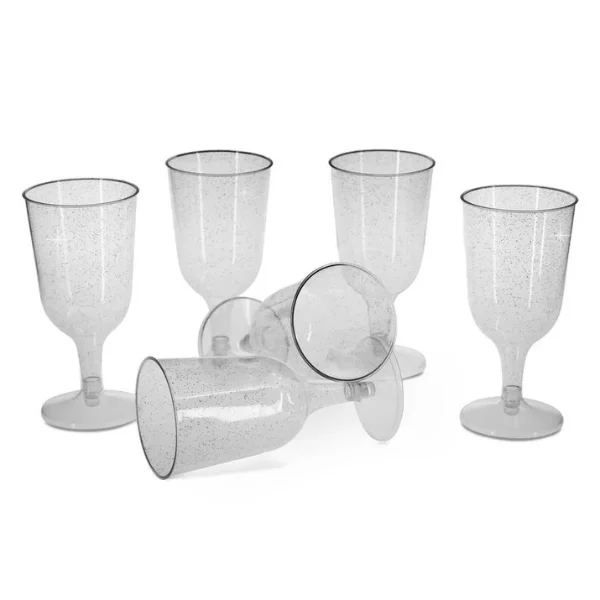 Plastic wine glasses
