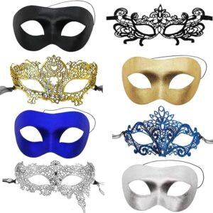 Venetian Masquerade Costume - Black, Gold, Silver, Blue