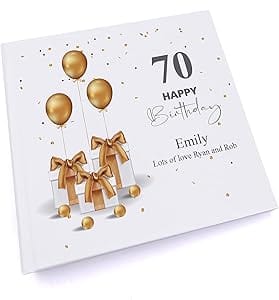 Personalised 70th Birthday Photo Album