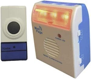 door bell that lights up inside the house, for the deaf