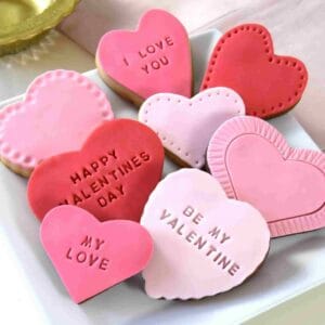 Personalised Valentine's Cookie Gift Set