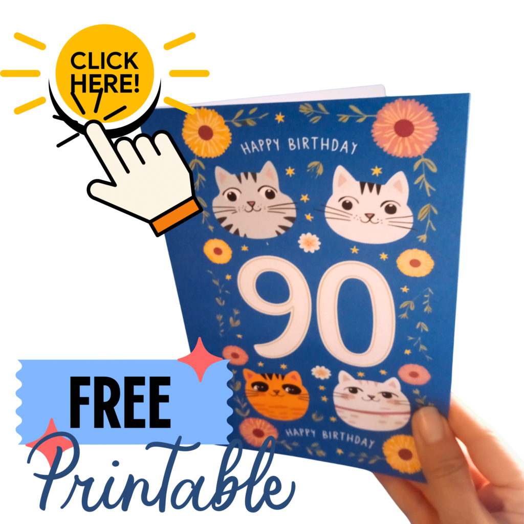 free 90th birthday card