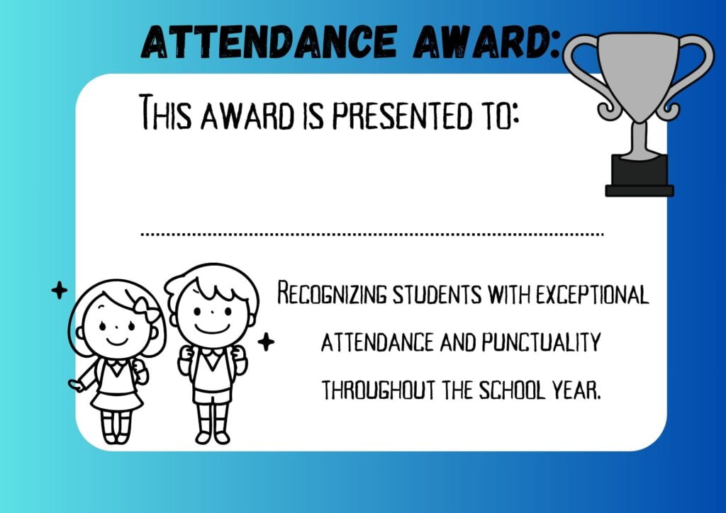 school Attendance Award