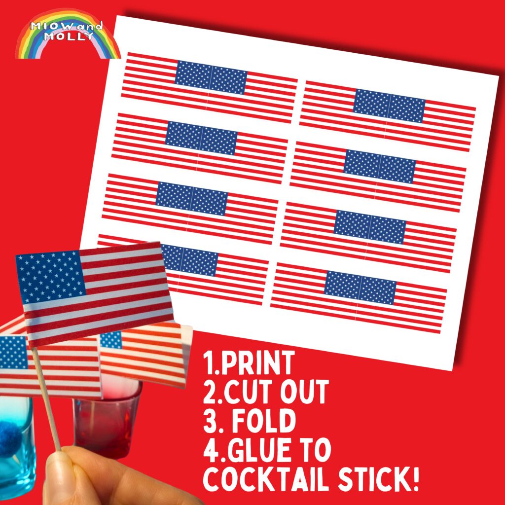 printable US flag