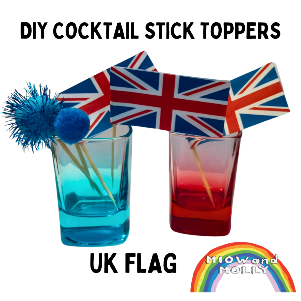 UK flag cocktail stick