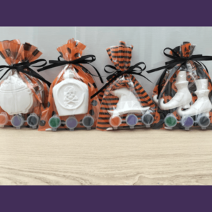 Witches party bags, paint your own witch kits