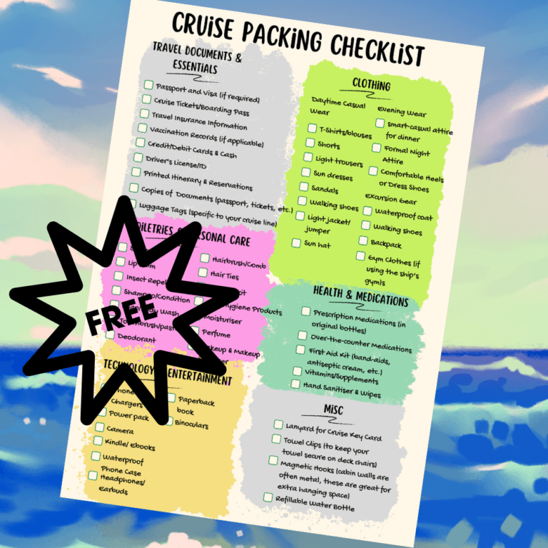 free packing list for cruisers