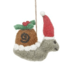 Christmas Snail Hanging Decoration