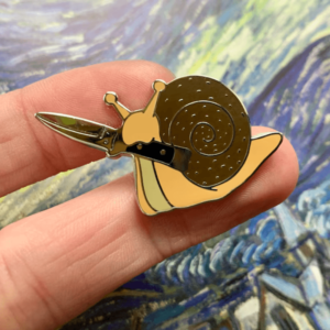 The Snitchblade (Snail Switchblade) Hard Enamel Pin