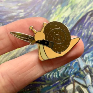 The Snitchblade (Snail Switchblade) Hard Enamel Pin