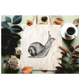 Snail Tote Bag | Customisable Illustrated