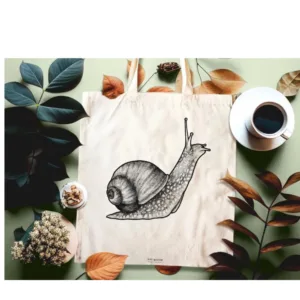 Snail Tote Bag | Customisable Illustrated
