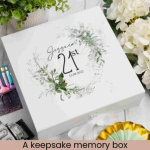 memory box for 21st birthday