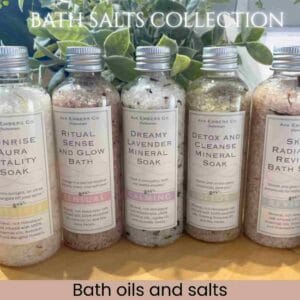 Set of 5 Himalayan Bath Salts Aromatherapy Soak Set