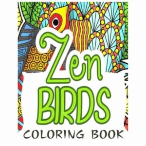 Zentangle Birds Colouring Book for Adults for Relaxation & Stress Relief