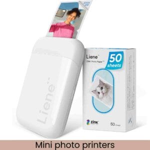 Mini Instant Portable Color Mono Photo Printer Bundle