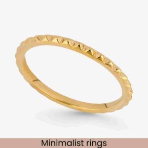 modern plain ring for 21st