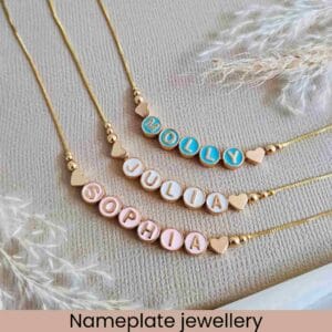 Custom Enamel Name Necklaces