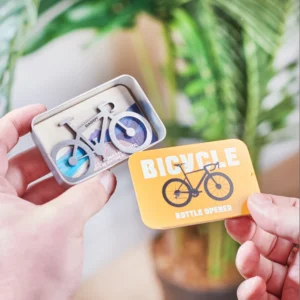 Personalised Bike Bottle Opener In Tin