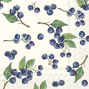 Blueberries Cocktail Napkins