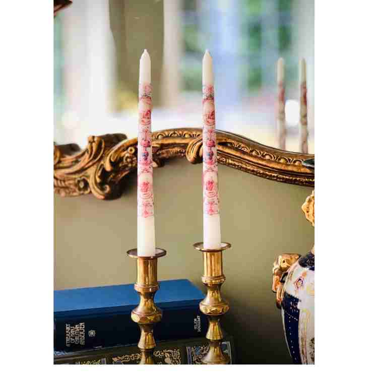 Bella Donna Rose / Tapered Candles