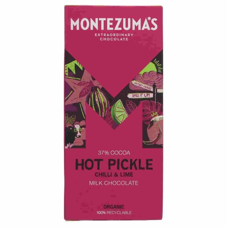 a bar of chocolate that is both hot pickle and lime flavoured
