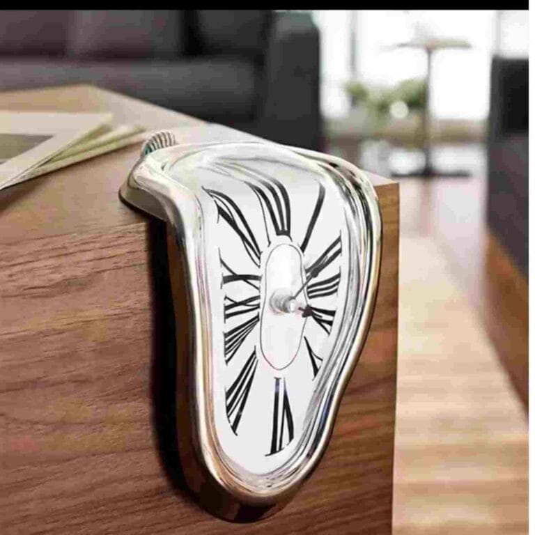 Surreal Melting Wall Clock – Salvador Dali Style Home Decor