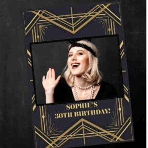 Great Gatsby Party Decorations, Roaring Twenties Party Decor, Photobooth Frame