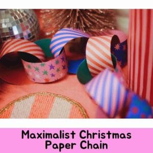 Deck the Halls is a riot of Christmas colour — pinks, blues, greens, and oranges bursting with handdrawn stars and bold block stripes.