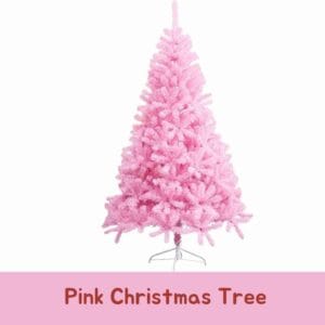 5ft Christmas Tree Pink Artificial Tree with Metal Stand