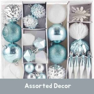 Set of 29 Christmas Tree Baubles Assortment