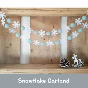 scandi snowflake garland